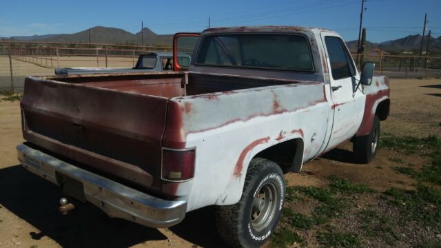 1974 chevy swb 4x4 81k orig. miles - sat 30 years - still runs good - az truck