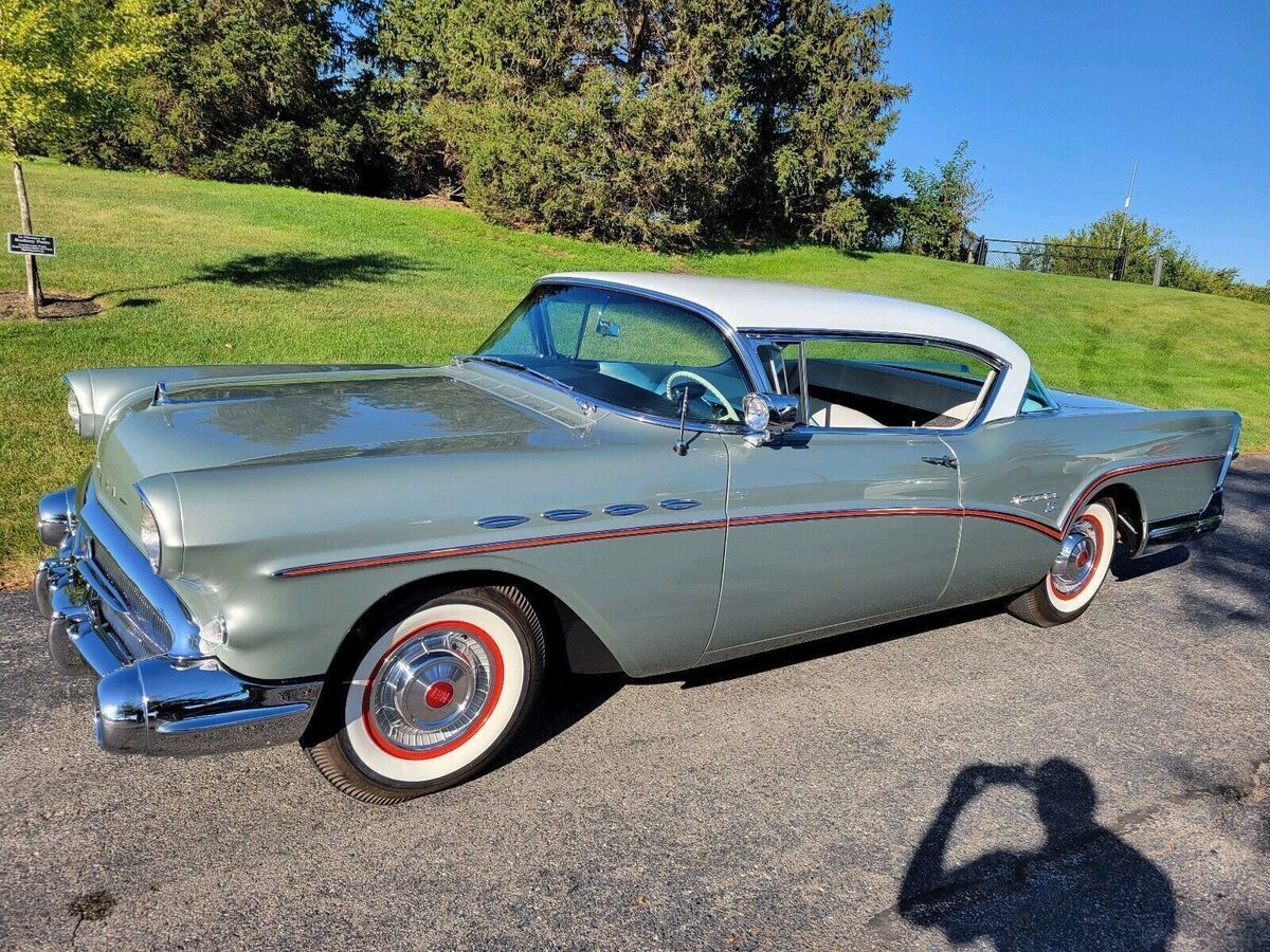 1957 buick roadmaster grey 75r