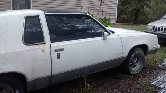 1985 white olds 442 cutlass, project car