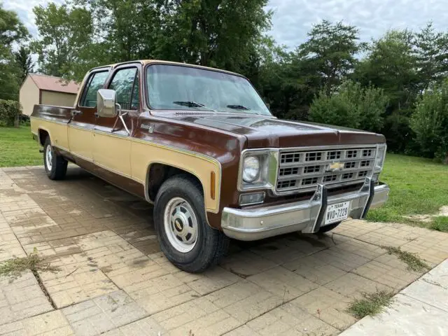 1977 chevrolet c20/k20 pickup brown rwd automatic silverado camper special