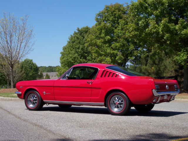 beautifully restored 1965 ford mustang fastback 2+2 289 v8 ready to show and go