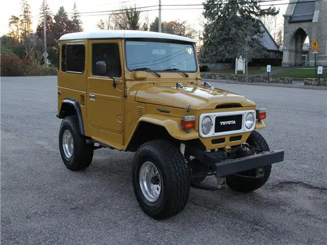 1979 toyota fj40 yellow 350 cid engine 4-speed manual
