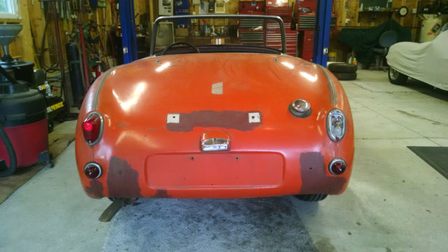 austin healey bugeye sprite, 4 brand new tires, restore or parts car
