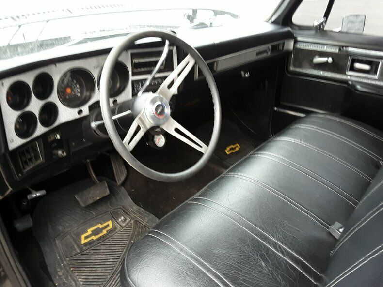 1977 chevrolet silverado black truck 350 v8 automatic