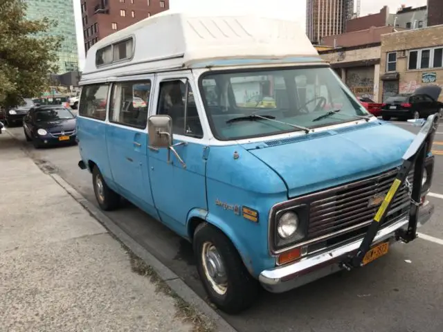 1973 chevy window van w/ hi top - looks nice - doesn't run - chevrolet g20
