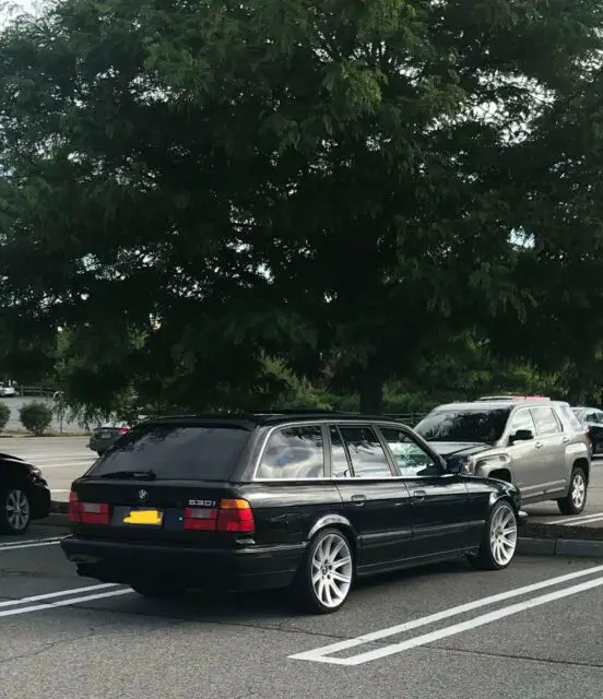 1994 bmw e34 touring wagon 530it black auto rare dual moonroof 530i v8 project