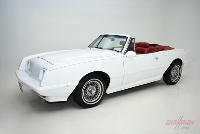 1989 studebaker avanti convertible 11752 miles white 305 c.i. automatic
