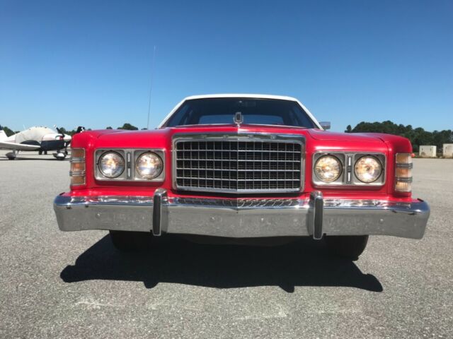 nice big red ford ltd 78k miles cold air
