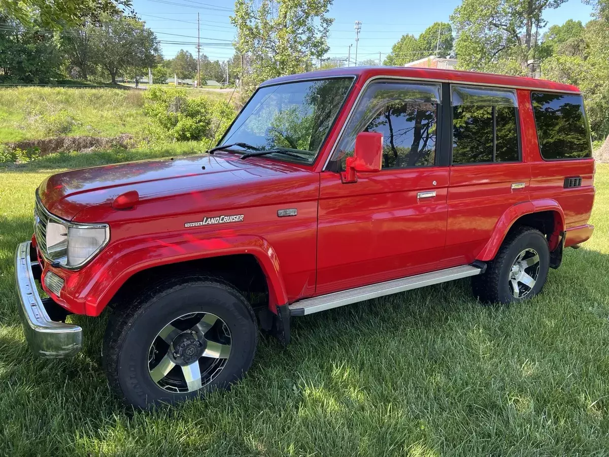1993 toyota land cruiser prado red 4x4