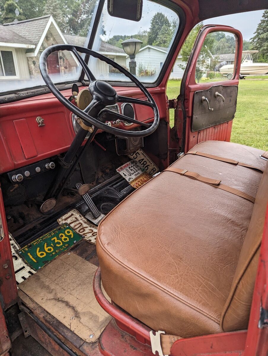 1950 dodge pickup pickup red