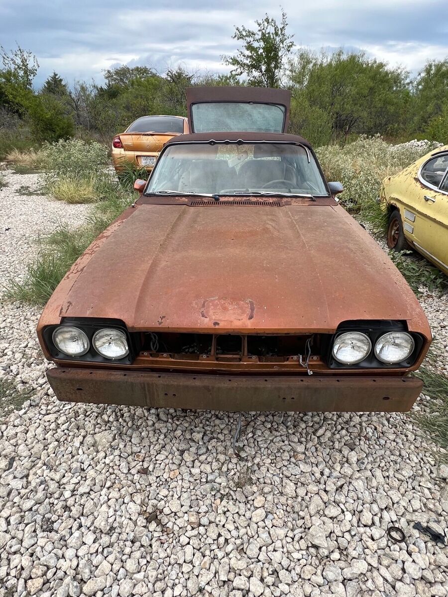 1972 ford capri coupe white rwd manual