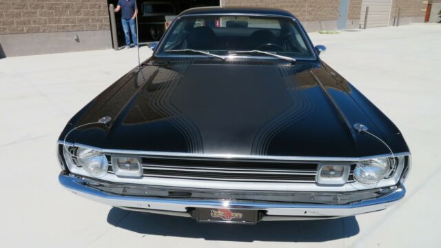 rare, "triple black" optioned, 1972 dodge demon, #'s matching, box a title