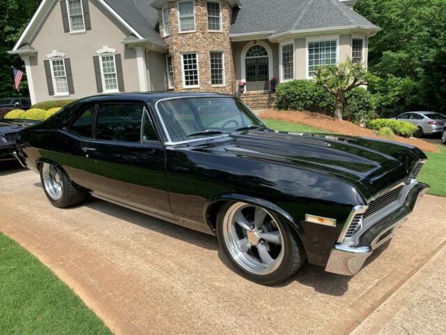 1972 chevy nova black mini tubbed 4 speed 350 4 speed drive anywhere zz4 crate
