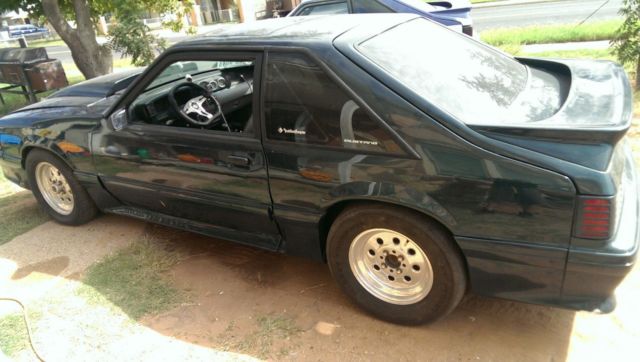 1989 ford mustang gt 5.0 dark green grey cloth interior