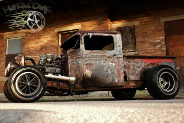1932 chopped ford traditional hot rat street rod patina dragster pickup truck