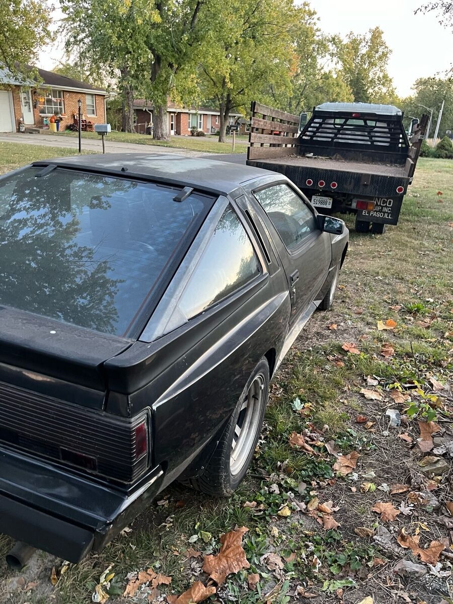 1987 chrysler conquest hatchback black no reserve!! wow!!