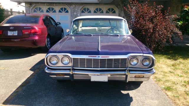 1964 chevrolet impala ss hardtop 327 v8, auto with 3 speed transmission