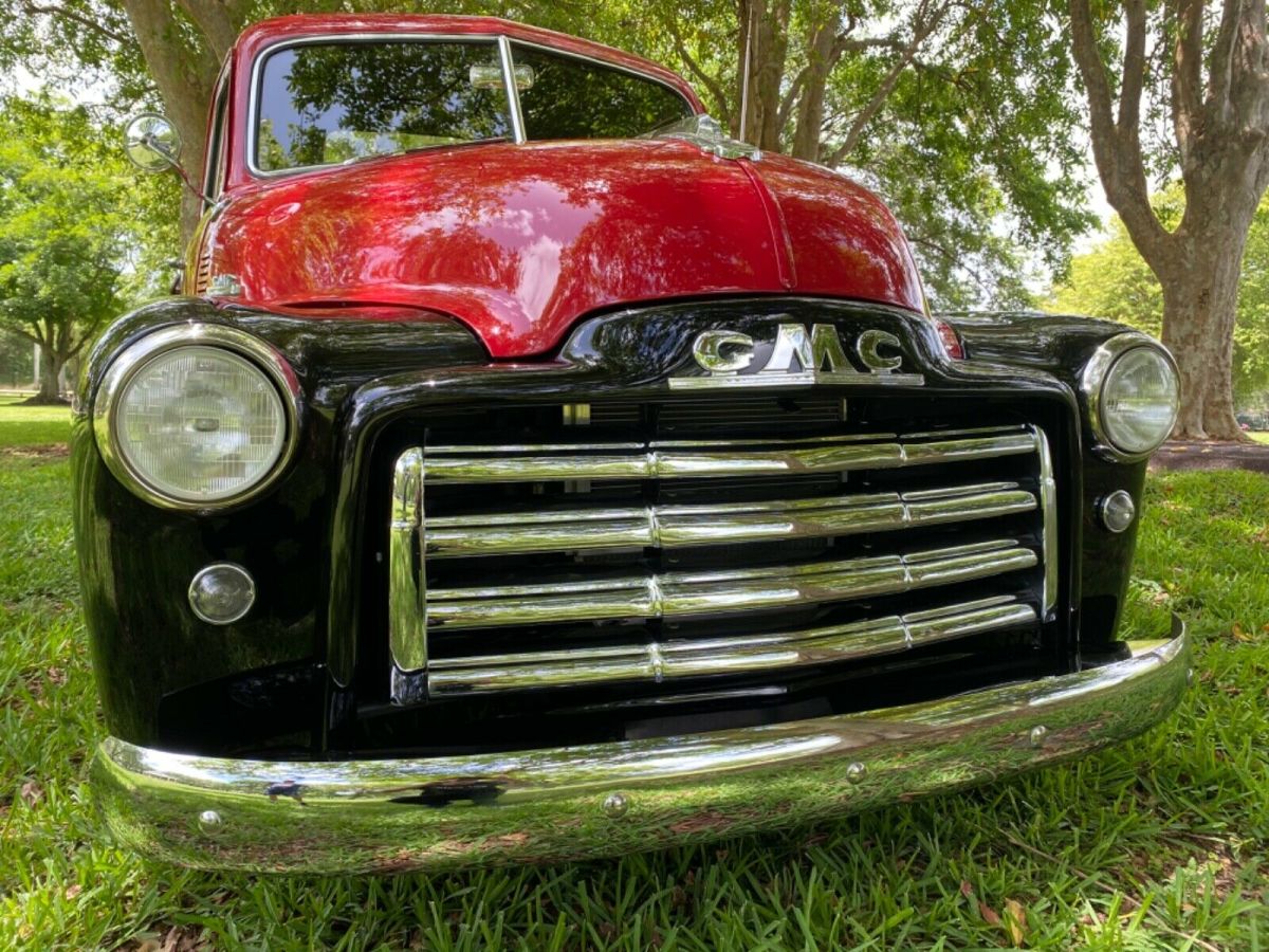 1950 gmc 100 pick up, five-window half-ton pickup resto-mod show winner