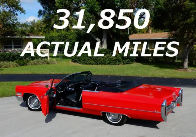 1966 cadillac deville convertible- 31,850 actual miles- cold a/c- best there is!