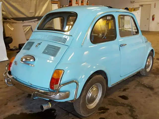 1973 fiat 500l 500l 9354 miles blue 500cc 2 cyl manual