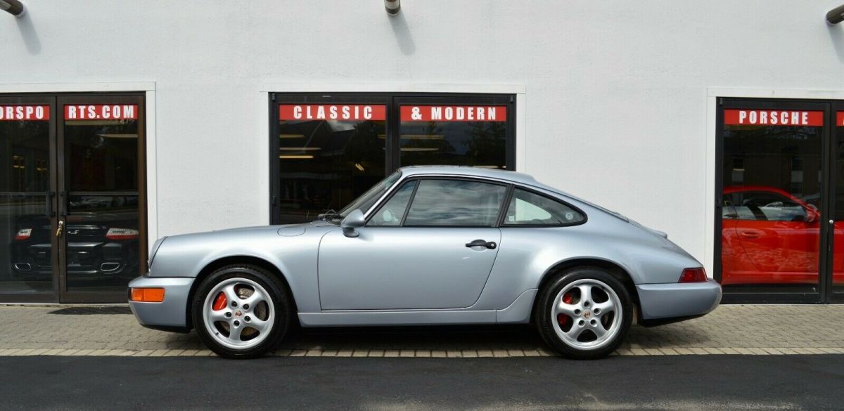 1992 porsche 911 carrera coupe 964 silver/black