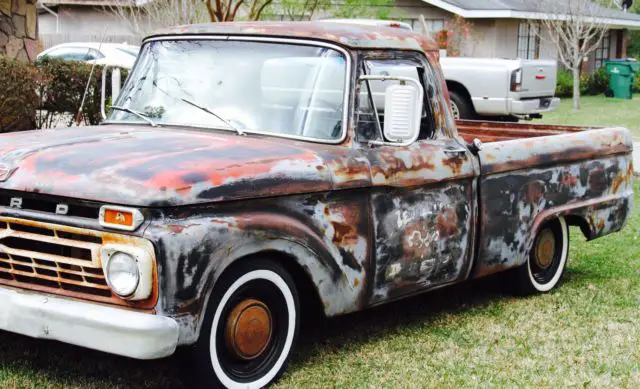1966 ford f100 patina slammed 3100 hot rod no rat rod protouring not bagged