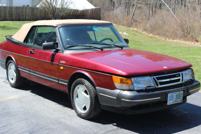 1993 saab 900 turbo convertible 2-door 2.0l