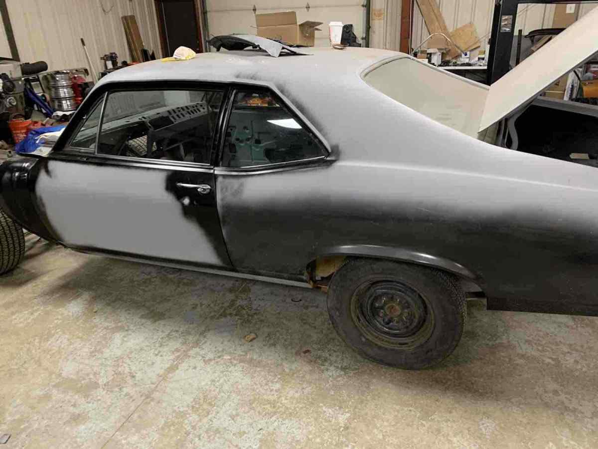 1971 chevrolet nova sedan white rwd manual base