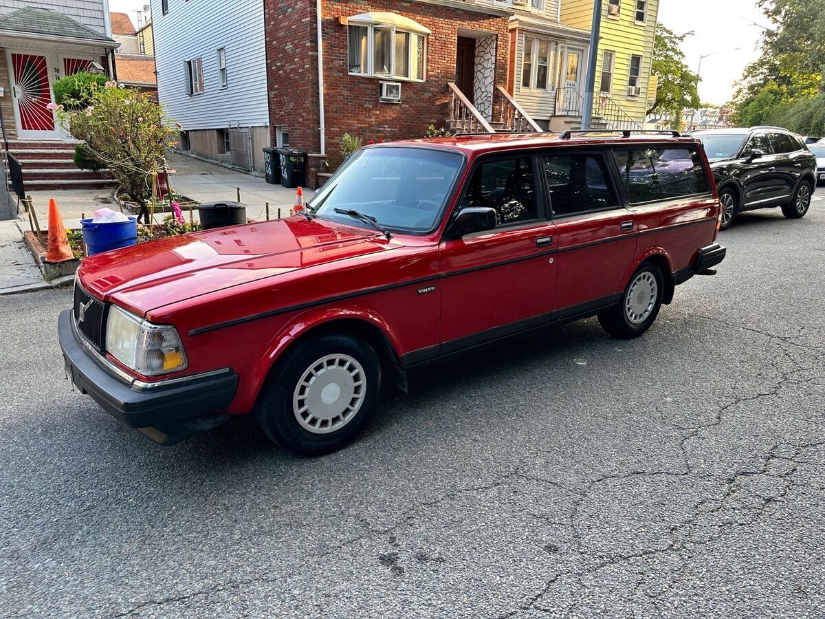 1991 volvo 240 wagon red rwd automatic 240se special edition