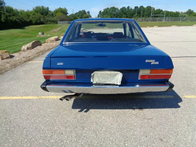1973 fiat 130 coupe 16k original miles blue w/red leather extremely rare