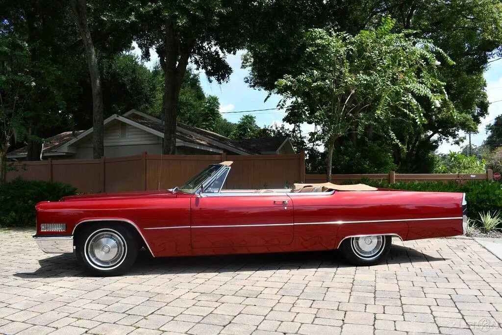 simply gorgeous 1966 cadillac deville convertible 429ci a/c restored !