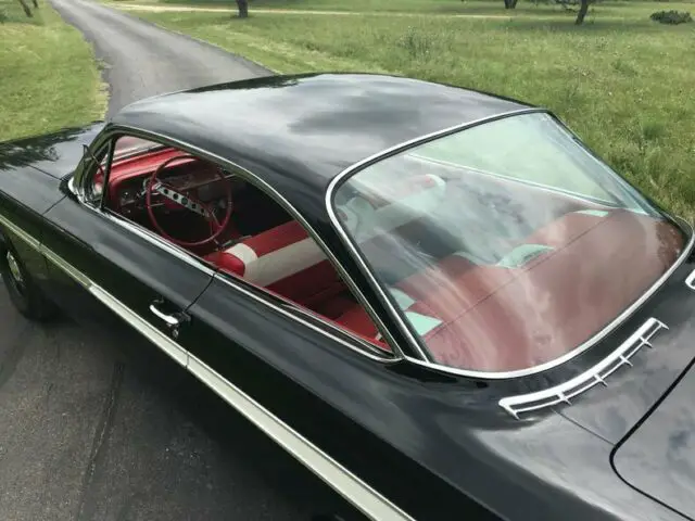 1961 chevrolet impala big block, 4-speed, exceptional 0 tuxedo black hardtop 454