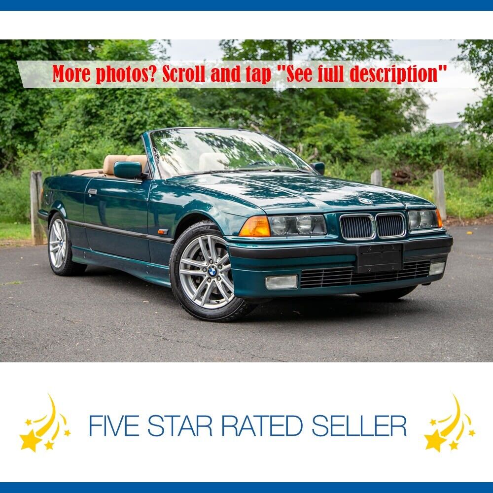 1996 bmw 3-series 328i convertible premium hard top only 61k carfax we ship