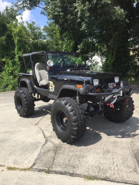1989 jeep wrangler yj - 39.5 tsl super swampers, warn winch, dana 44 & 60