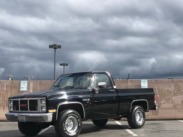 1987 gmc sierra 1500 4x4 regular cab short bed 350 v8 fuel injected engine & a/c
