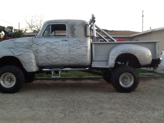 1954 chevy pickup,chevy 4x4,rat rod.extra cab.chevy 5 window