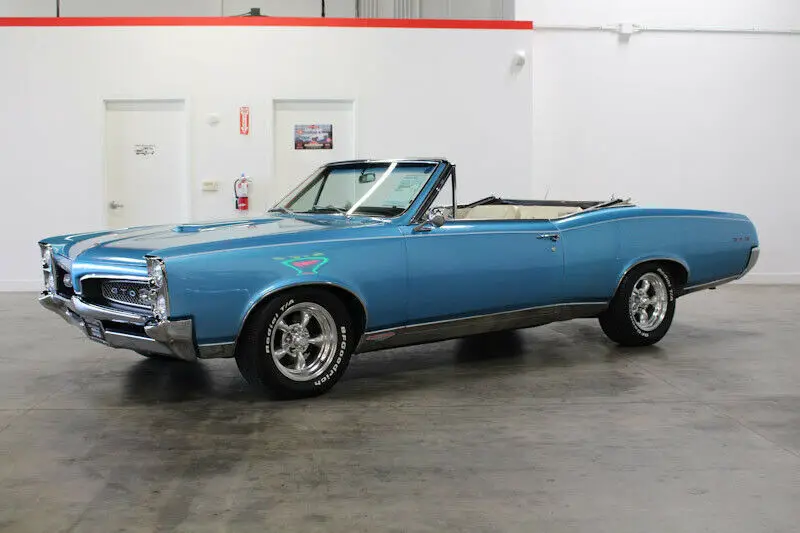 1967 pontiac gto 36228 miles tyrol blue convertible
