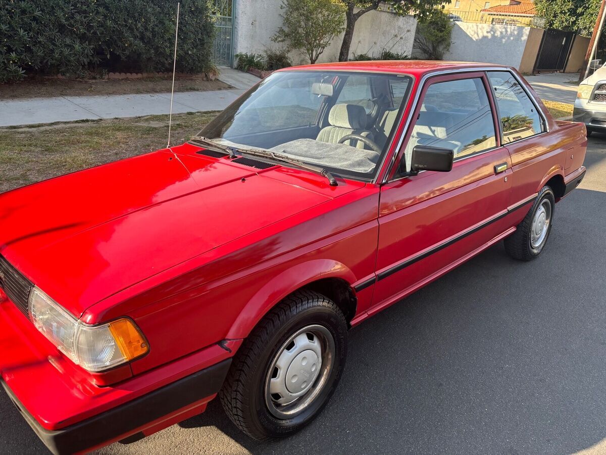 1990 nissan sentra sedan red fwd automatic