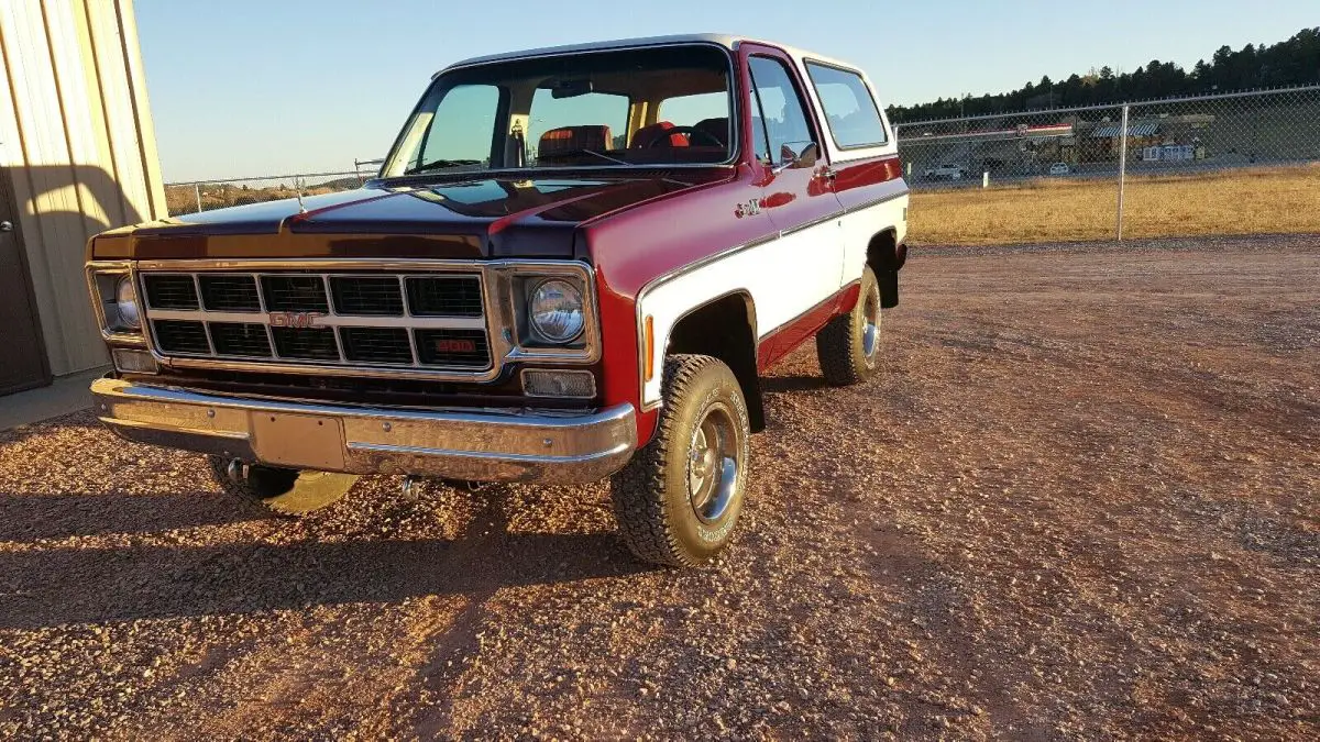 1978 gmc jimmy 6.6 suv red 4wd automatic high sierra