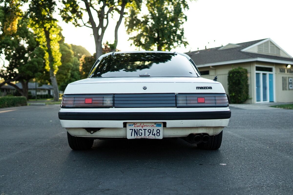 1985 mazda rx-7 coupe white 13b