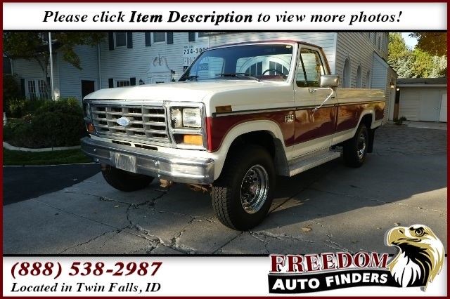 1985 ford f-250 xlt lariat 8,833 miles cream/maroon 7.5 460 automatic