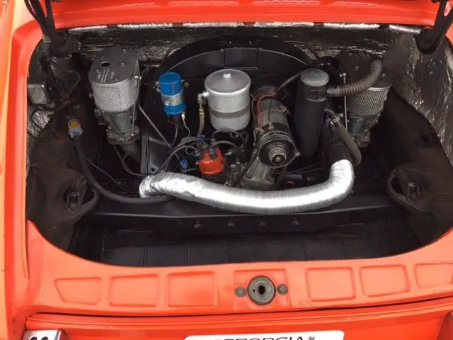 1968 porsche 912 soft window targa tangerine orange cert of authenticity