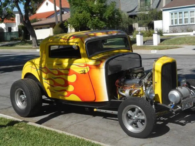 32 real henry 1932 ford coupe 3 window rat hot rod gasser selling chassis only