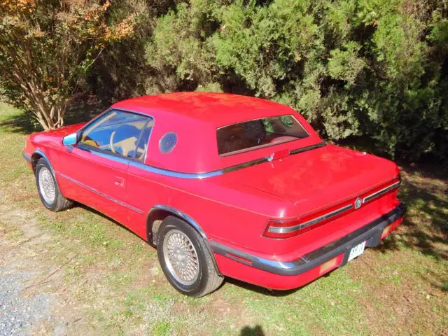 1989 chrysler tc by maserati - 2 seat sports convertible