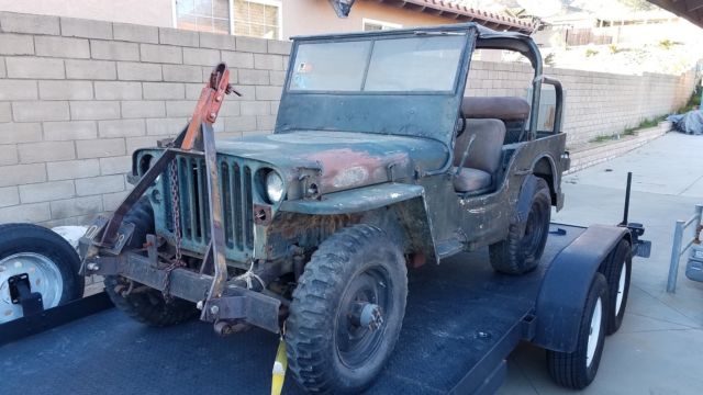1944 ford gpw military jeep gpw engine & 1944 frame needs restro 42 engine