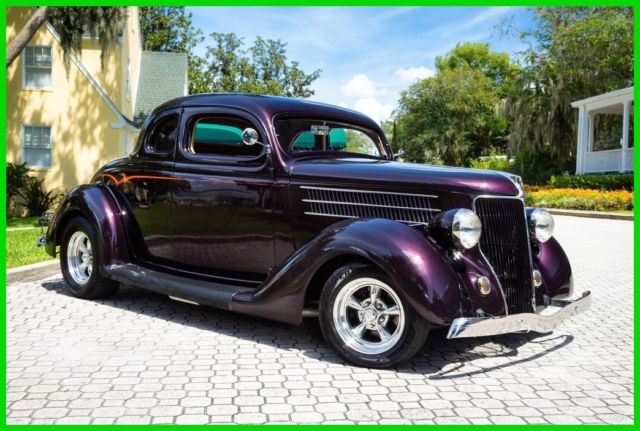 1936 ford deluxe 5-window coupe automatic chevy 350 v8