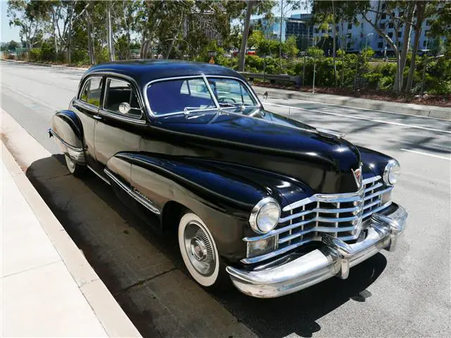 1947 cadillac 62 series 74413 miles black sedan 346 ci automatic