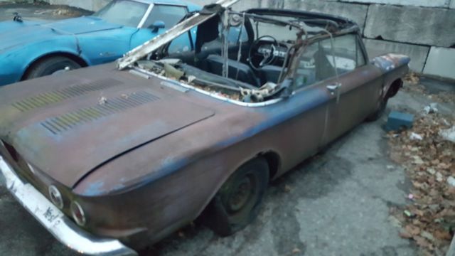 1963 corvair convertible yard find