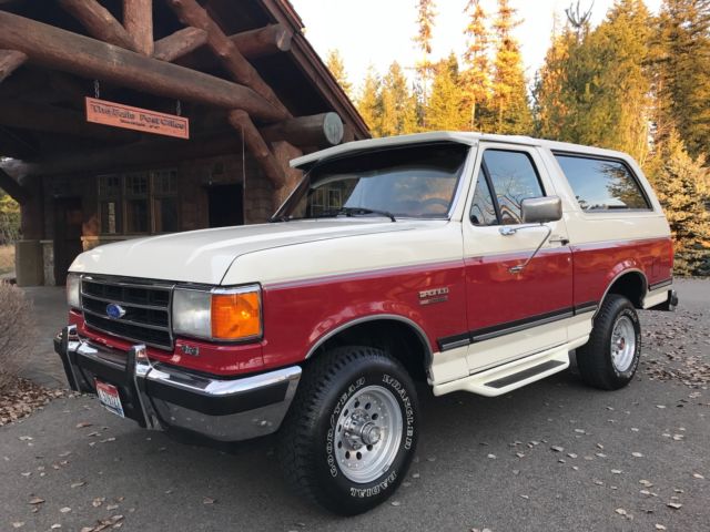1989 ford bronco xlt 4x4 100% rust free 5 speed 4x4 loaded