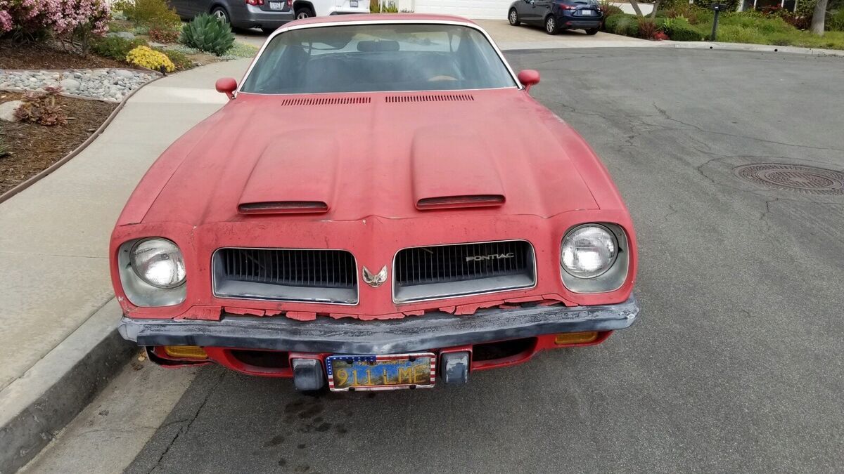 1974 pontiac firebird formula coupe red rwd automatic